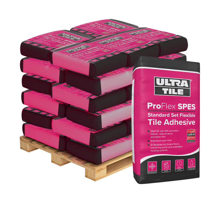 UltaTile Proflex SPES Single Part S1 Extended Set Time Tile Adhesive - Pallet 54 Bags