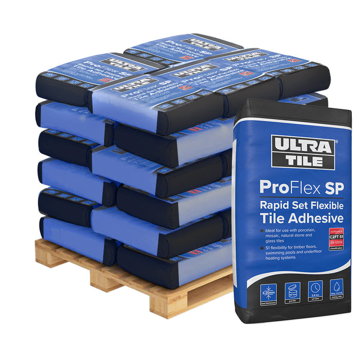 UltraTile Proflex SP Rapid Setting S1 Single Part Flexible Tile Adhesive - Pallet 54 Bags